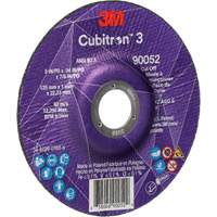 Cubitron 3 Cut-Off Wheel, 5" x 0.04", 7/8" Arbor, Type 27, Ceramic, 60 RPM Air Extreme Inc.