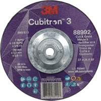 Cubitron 3 Cut and Grind Wheel, 7" x 1/8", 5/8"-11 Arbor, Type 27, 36 Grit, Ceramic Air Extreme Inc.