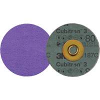 Disque en fibre Roloc Cubitron 3, 3" dia., Grain 80+, C&eacute;ramique Air Extreme Inc.