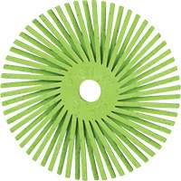 Brosse radiale en soies de pr&eacute;cision type A PN-RB Scotch-Brite , C&eacute;ramique, Grain 50+, 3" dia. Air Extreme Inc.