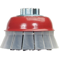 Brosse-boisseau &agrave; fils nou&eacute;s avec protecteur, 4" dia. x 5/8"-11 arbre Air Extreme Inc.