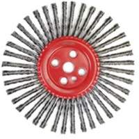 Brosse &agrave; fils nou&eacute;s pour cordons de soudure, Dia. 12", Fils 0,035", Arbre 1", Acier Air Extreme Inc.