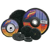 Bear-Tex&reg; Rapid Strip Non-Woven Depressed Center Disc, 4-1/2" Dia., Extra Coarse Grit, Silicon Carbide Air Extreme Inc.