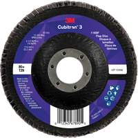 Disque &agrave; lamelles conique 1169F Cubitron 3, 4-1/2" x 7/8", Type T29, Grain 80+, C&eacute;ramique Air Extreme Inc.