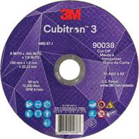 Cubitron 60+ Grit 3 Cut-Off Wheel, 6" x 0.045", 7/8" Arbor, Type T1, Ceramic, 10200 RPM Air Extreme Inc.