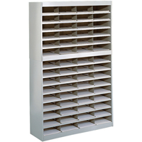 Heavy-duty Literature Organizers, Stationary, 60 Slots, Steel, 37-1/2" W x 12-3/4" D x 60" H Air Extreme Inc.