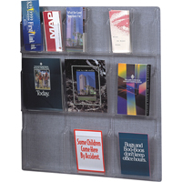 Literature Displays, Wall Mount, 6 Slots, Plastic, 30" W x 34-3/4" D x 34-3/4" H Air Extreme Inc.