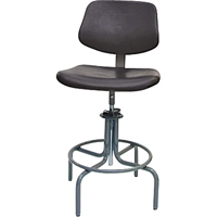 Tabouret rectangulaire avec dos de s&eacute;rie 600, Mobile, Ajustable Hauteur, Capacit&eacute; 250 lb Air Extreme Inc.