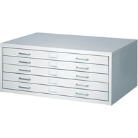 FacilTM Flat File Cabinets, 5 Drawers, 40" W x 26" D x 16-3/8" H Air Extreme Inc.