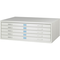 FacilTM Flat File Cabinets, 5 Drawers, 46" W x 32" D x 16-3/8" H Air Extreme Inc.