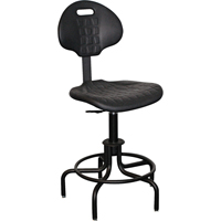 Tabouret avec dossier de s&eacute;rie 6000, Stationnaire, Ajustable Hauteur, Capacit&eacute; 250 lb Air Extreme Inc.