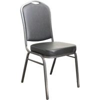 Stacking Chairs, Vinyl, 37" High, 275 lbs. Capacity, Black Air Extreme Inc.