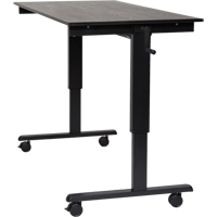 Adjustable Stand-Up Desk, Stand-Alone Desk, 48-1/2" H x 59" W x 29-1/2" D, Black Air Extreme Inc.