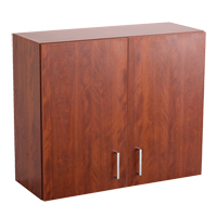 Modular Wall Cabinet, 30" H x 36" W x 15" D, 1 Shelves, Melamine, Mahogany Air Extreme Inc.