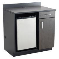Modular Cabinet, Melamine, 39" H x 36" W x 25" D, Asian Night/Black Air Extreme Inc.
