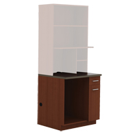 Modular Cabinet, Melamine, 39" H x 36" W x 25" D, Mahogany Air Extreme Inc.