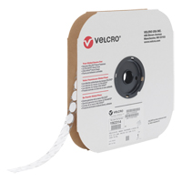 Attache Velcoin, Crochet, 3/4" dia., Adh&eacute;sif, Blanc Air Extreme Inc.