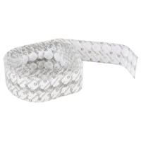 Fastener Coins, Hook & Loop, 3/4" Dia., Adhesive, White Air Extreme Inc.