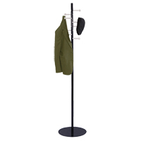 Nail Head Coat Rack, 67" H, Black, 8 Hook(s) Air Extreme Inc.