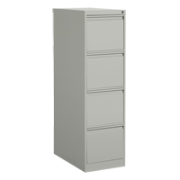 Vertical Filing Cabinet, Steel, 4 Drawers, 15-1/7" W x 25" D x 52" H, Grey Air Extreme Inc.