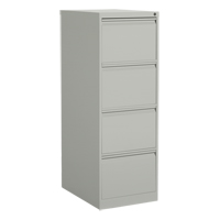 Vertical Filing Cabinet, Steel, 4 Drawers, 18-1/7" W x 25" D x 52" H, Grey Air Extreme Inc.