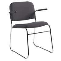 Chaise, Tissu, Hauteur 30", Capacit&eacute; 200 lb, Noir Air Extreme Inc.
