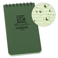 Pocket Top-Spiral Notebook, Soft Cover, Green, 100 Pages, 3" W x 5" L Air Extreme Inc.