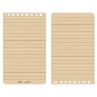 Pocket Top-Spiral Notebook, Soft Cover, Tan, 100 Pages, 3" W x 5" L Air Extreme Inc.