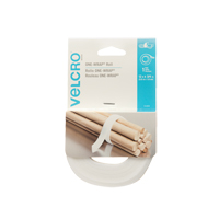 Ruban d'attaches One-Wrap, Boucle et crochet, 12' x 3/4", Auto-aggripant, Blanc Air Extreme Inc.