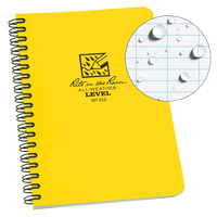 Carnet de notes de poche &agrave; spirale lat&eacute;rale, Couverture souple, Jaune, 64 Pages, 4-5/8" , 7"  Air Extreme Inc.
