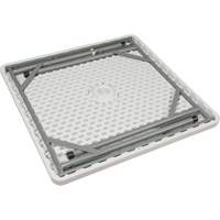 Table pliante, Carr&eacute;e, 34" l x 34" la, Poly&eacute;thyl&egrave;ne, Blanc Air Extreme Inc.