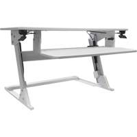 Goya Sit-Stand Workstation, Desktop Unit, 21" H x 35-2/5" W x 24" D, White Air Extreme Inc.