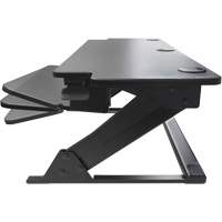 Goya Sit-Stand Workstation, Desktop Unit, 20" H x 42" W x 16" D, Black Air Extreme Inc.