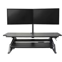 Goya Sit-Stand Workstation, Desktop Unit, 20" H x 42" W x 16" D, Black Air Extreme Inc.