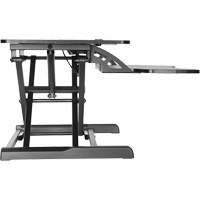 Goya Sit-Stand Workstation, Desktop Unit, 22" H x 31-1/2" W x 24" D, Black Air Extreme Inc.