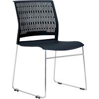 Activ Series Stacking Chairs, Polypropylene, 32-3/8" High, 275 lbs. Capacity, Black Air Extreme Inc.