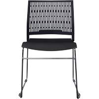 Activ Series Stacking Chairs, Polypropylene, 32-3/8" High, 275 lbs. Capacity, Black Air Extreme Inc.