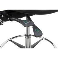 Heavy-Duty Ergonomic Stool, Mobile, Adjustable, 39" - 48", Polyurethane Seat, Black Air Extreme Inc.