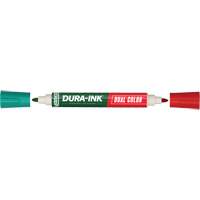 Marqueur &agrave; encre permanente et double couleur Markal Dura-Ink, Ronde, Vert/Rouge Air Extreme Inc.