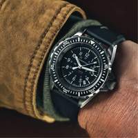 Grande montre automatique de plong&eacute;e, Num&eacute;rique, &agrave; piles, 41 mm, Noir Air Extreme Inc.