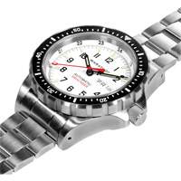 Tr&egrave;s grande montre automatique &eacute;dition arctique avec jour/date avec bracelet en acier inoxydable, Num&eacute;rique, &agrave; piles, 46 mm, Argent Air Extreme Inc.