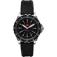 Tr&egrave;s grande montre &agrave; quartz pour plongeur avec feuille d'&eacute;rable rouge, Num&eacute;rique, &agrave; piles, 46 mm, Noir Air Extreme Inc.