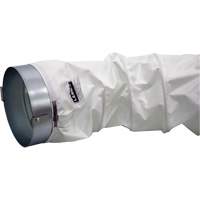 White 12" x 12' Distribution Ducting Kit, Adapter & Clamp Air Extreme Inc.