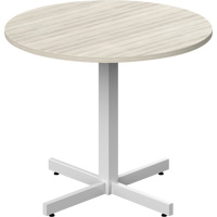 Table ronde &agrave; hauteur r&eacute;glable Newland, 36" lo x 36" la x 29" h, Dessus de 1", Stratifi&eacute;, Havane Air Extreme Inc.