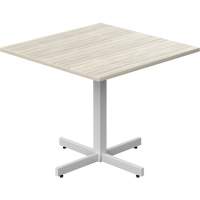 Table carr&eacute;e &agrave; hauteur r&eacute;glable Newland, 36" lo x 36" la x 29" h, Dessus de 1", Stratifi&eacute;, Havane Air Extreme Inc.
