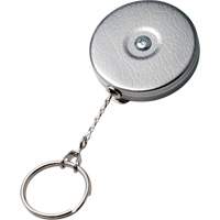 Porte-cl&eacute;s autor&eacute;tractable de s&eacute;rie Original, Chrome, C&acirc;ble 24", Fixation Agrafe de ceinture Air Extreme Inc.
