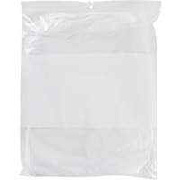 Sacs en poly avec espace inscriptible blanc, Refermable, 15" x 12", 2 mils Air Extreme Inc.