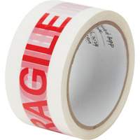 "Fragile" Box Sealing Tape, Hot Melt Adhesive, 2 mils, 48 mm (2") x 100 m (328') Air Extreme Inc.