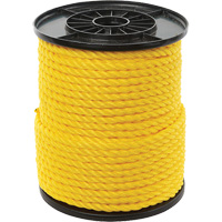 Corde torsad&eacute;e jaune &agrave; trois brins 3/8", Polypropyl&egrave;ne, 250' Air Extreme Inc.