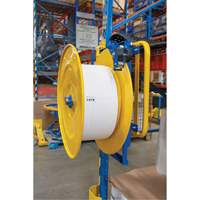 Strapping Dispenser, Polyester/Steel/Polypropylene Straps, 16"/8" Core Dia., 3"/8"/6" Roll Width Air Extreme Inc.
